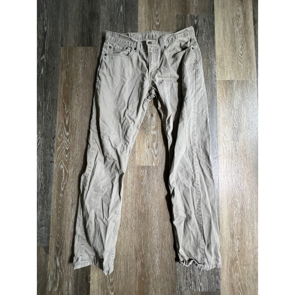 Levi's 559 Relaxed Straight Pants Mens 31x32 Tan Khaki Twill Workwear Trousers